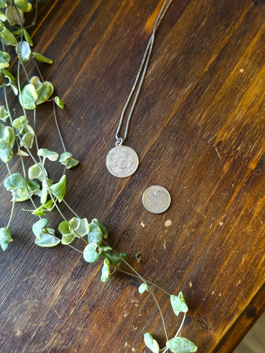 Vintage 1970s Cancer Necklace