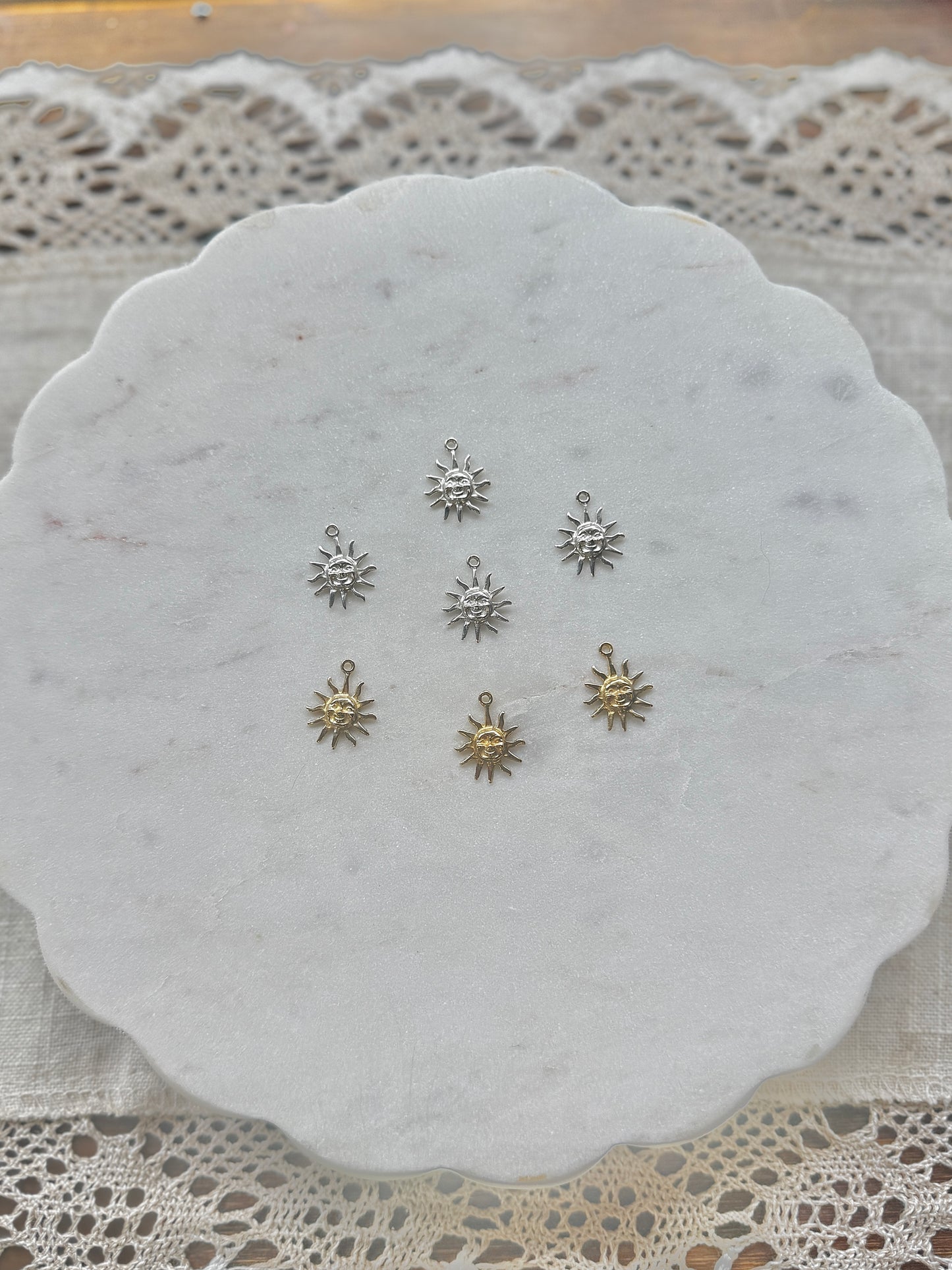 Vintage Revival Sicilian Sun Charms