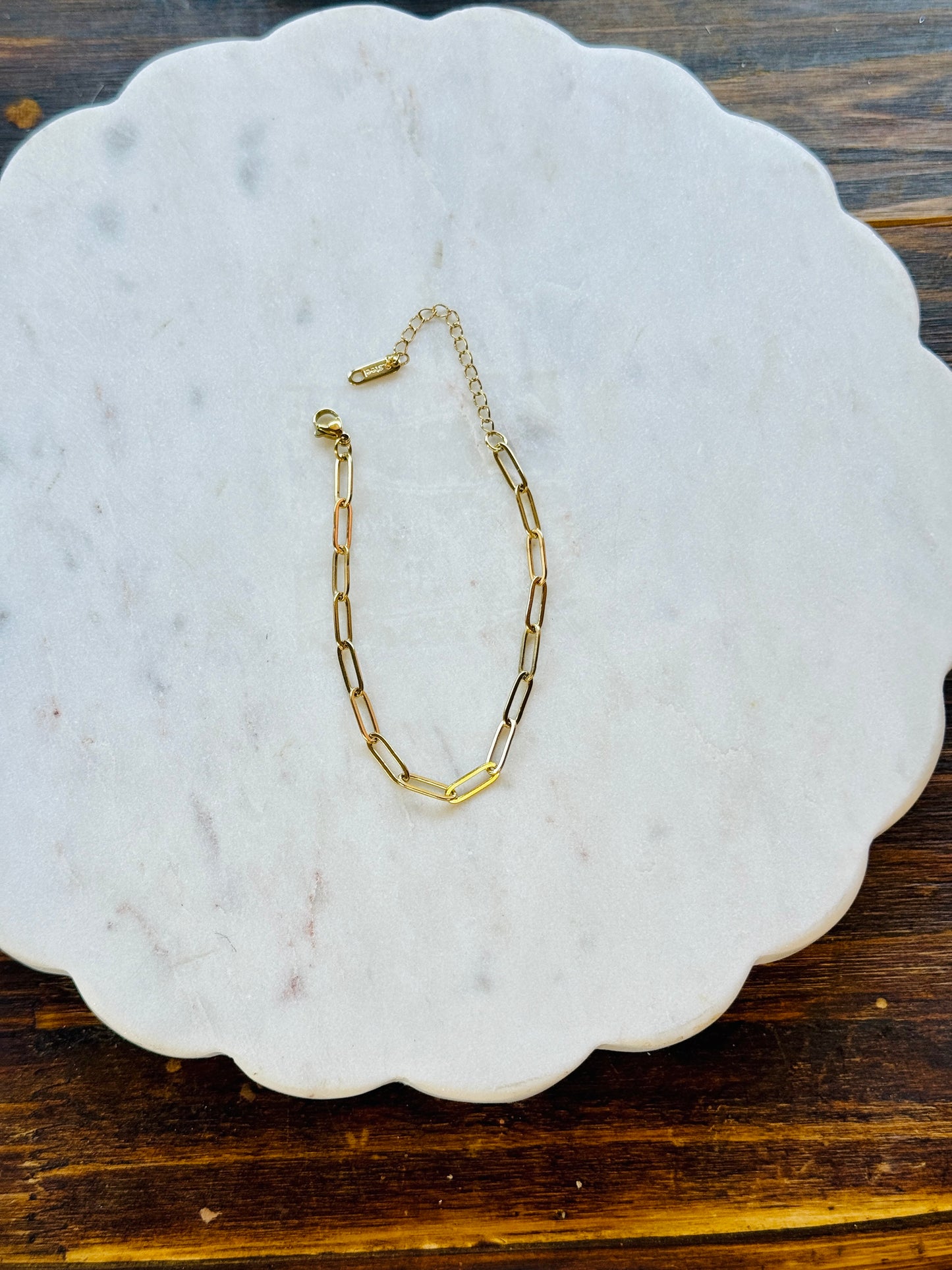 Paper Clip Chain Bracelet