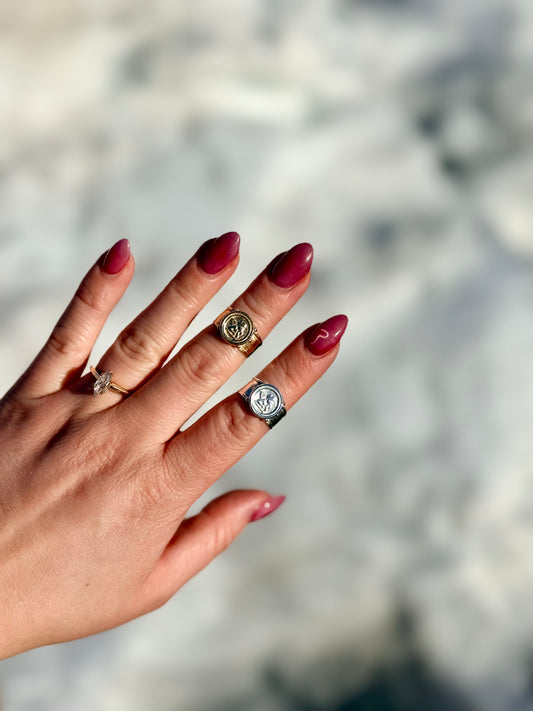 Vintage Revival Cherub Rings • Brass • Made to order