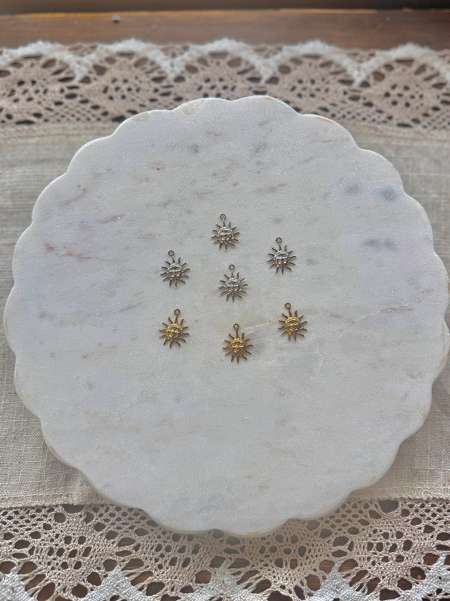 Vintage Revival Sicilian Sun Charms