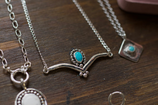 Chevron Turquoise Choker