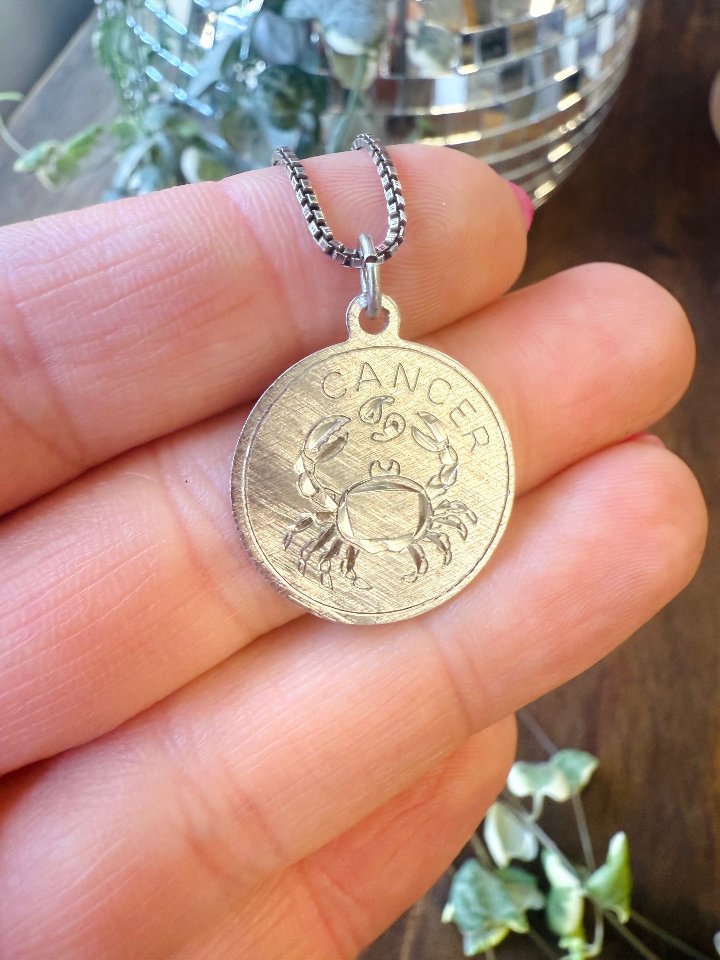 Vintage 1970s Cancer Necklace