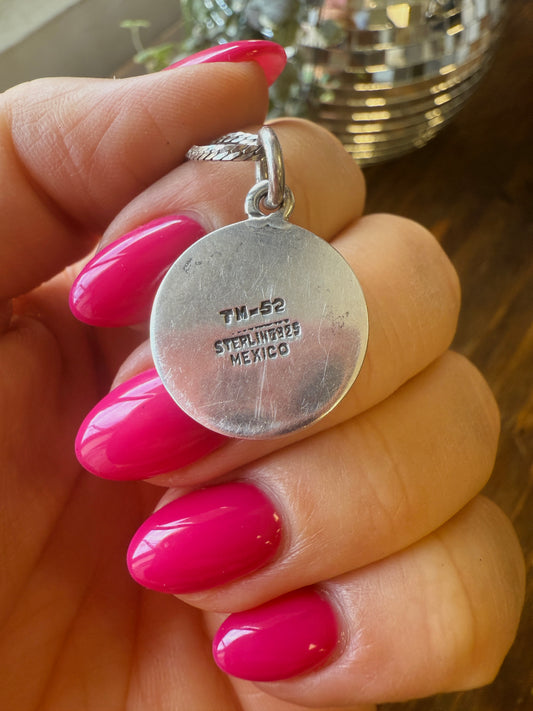 Vintage Taxco Capricorn Zodiac Necklace