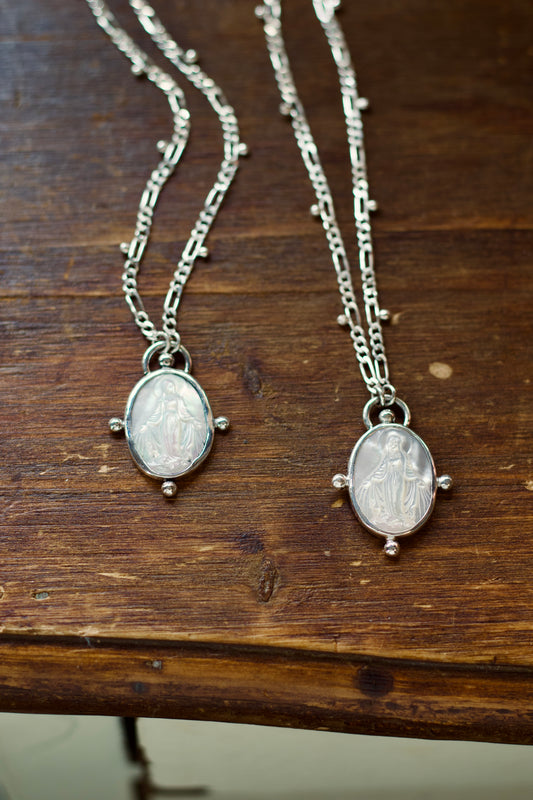 Blessed Mother Pearl Necklace