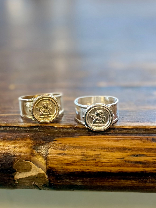 Vintage Revival Cherub Rings Sterling Silver • Made to order