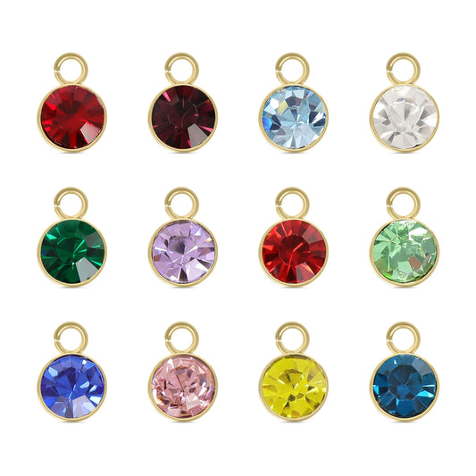 Birthstone Charms Cubic Zirconia