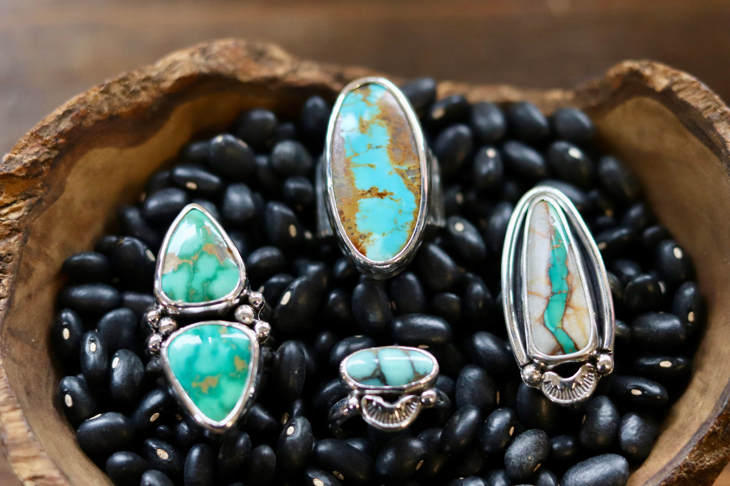 Turquoise Mountain Recycled Ring size 8