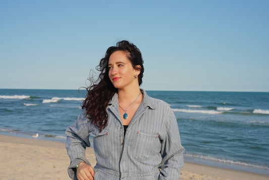 Shattuckite Ocean Necklace