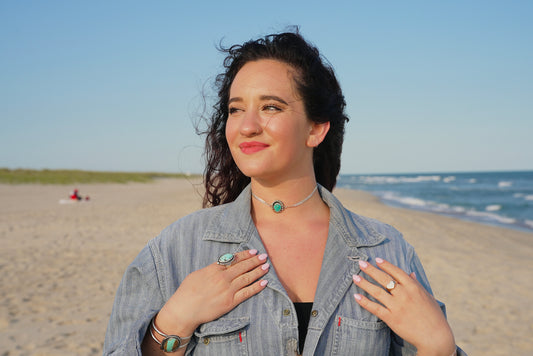 Turquoise Rays Choker