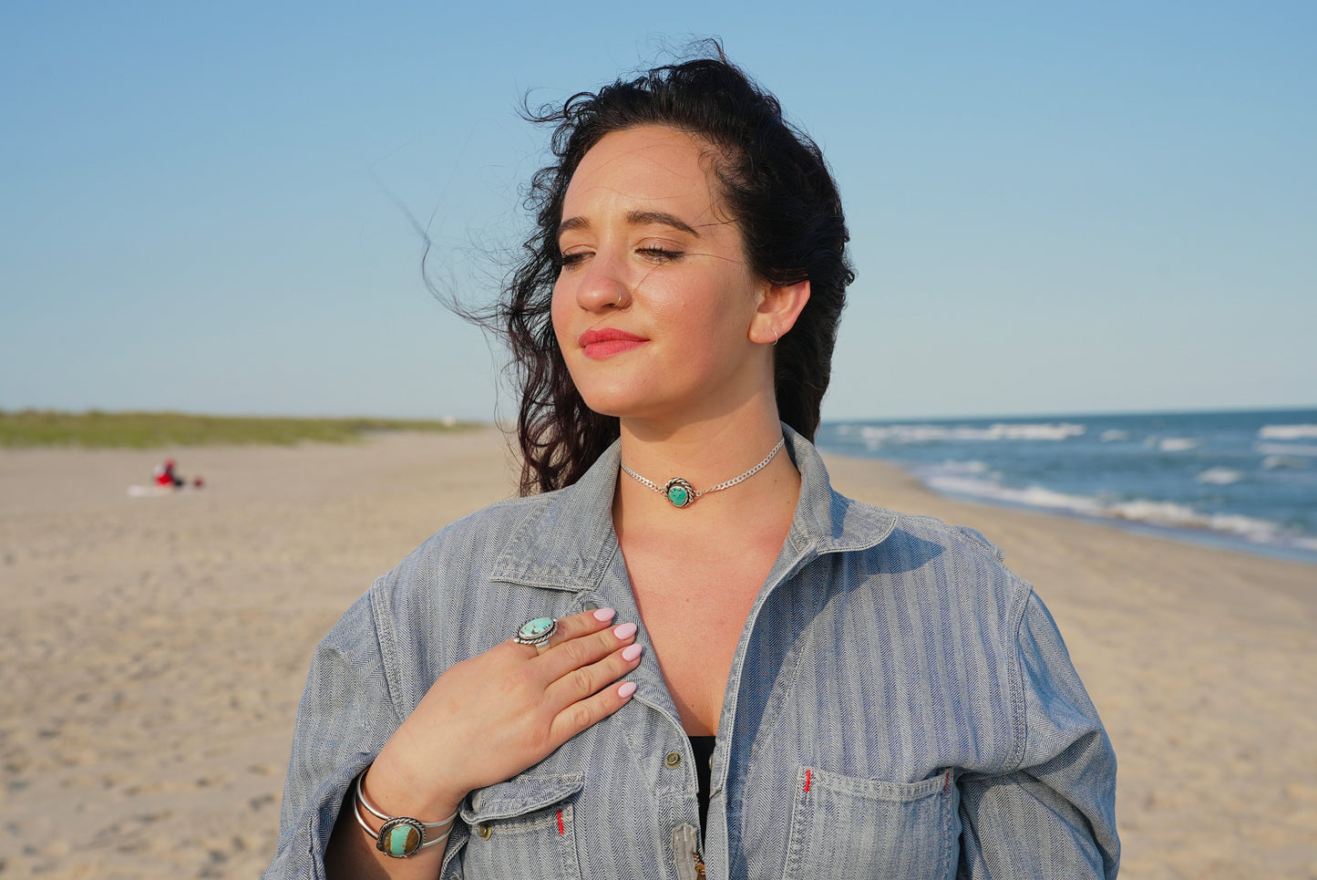 Turquoise Rays Choker