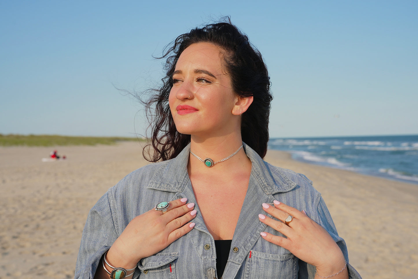 Turquoise Rays Choker