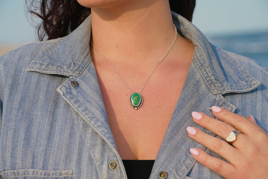 Everyday Green Turquoise Necklace