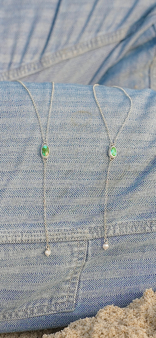 Land + Sea Lariat Necklace
