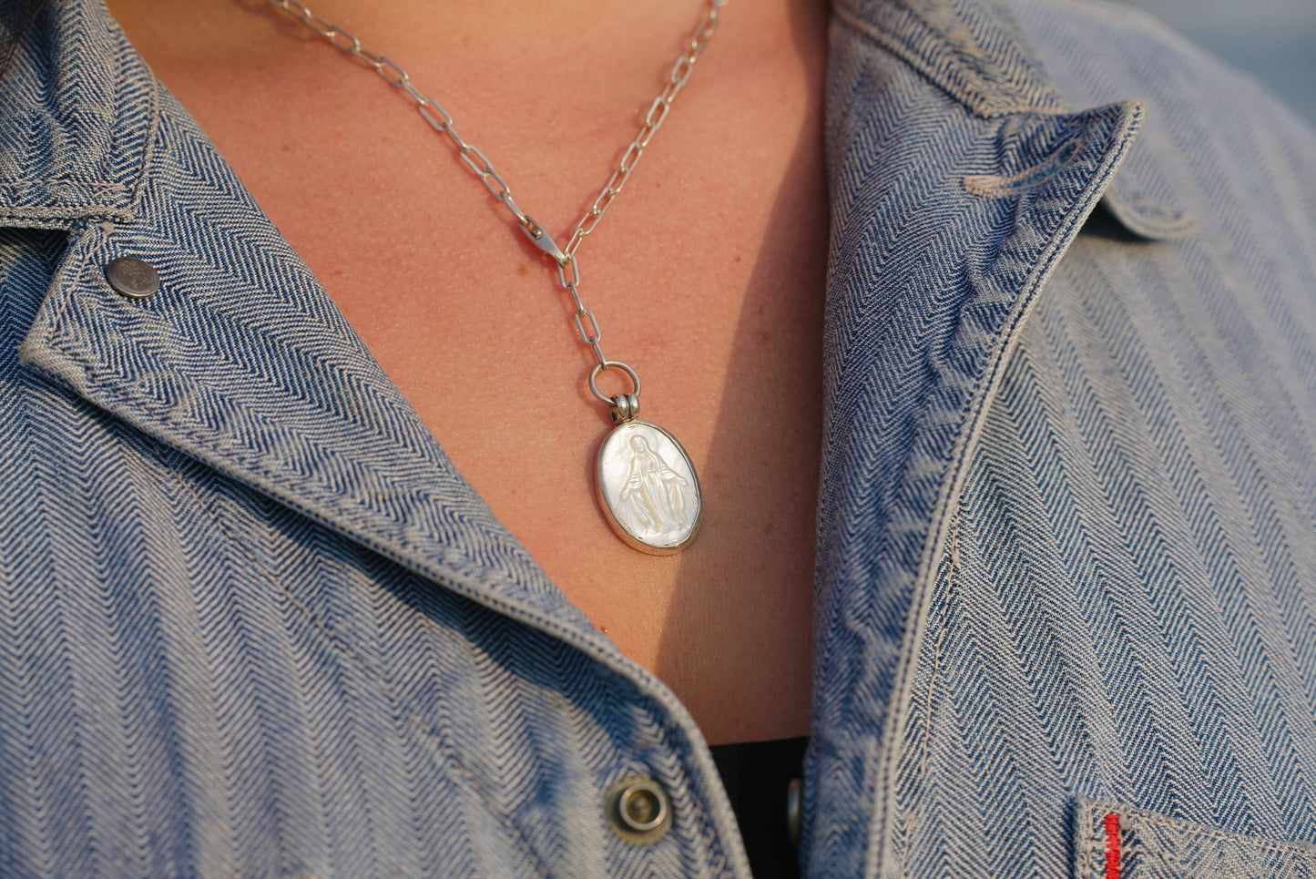 Mother of Pearl Blessed Mother