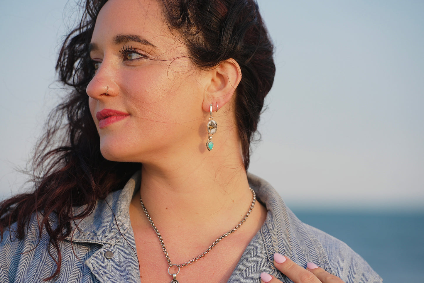 Wild Horse + Kingman Turquoise Earrings