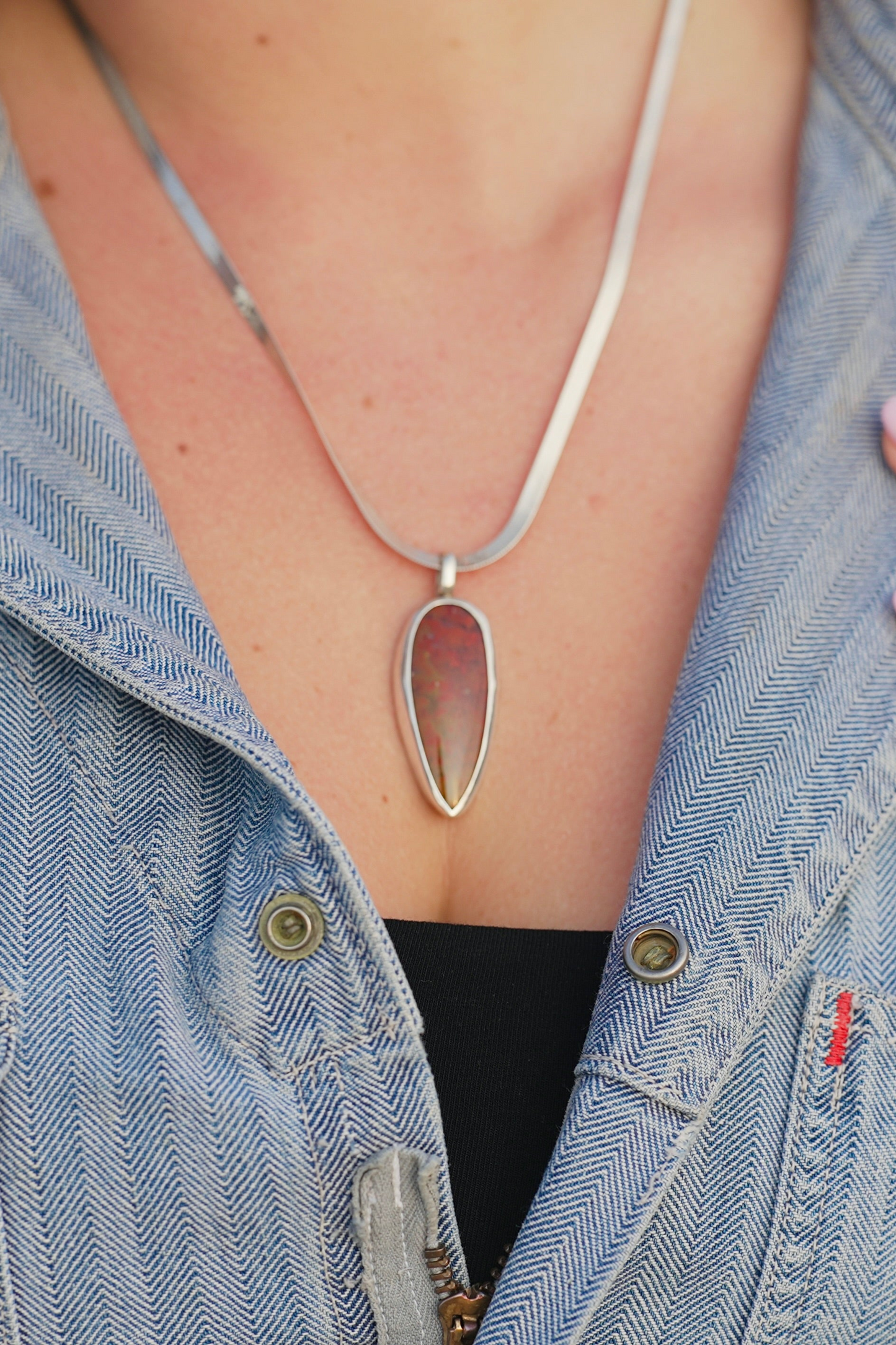 Arizona Bloody Basin Plume Necklace