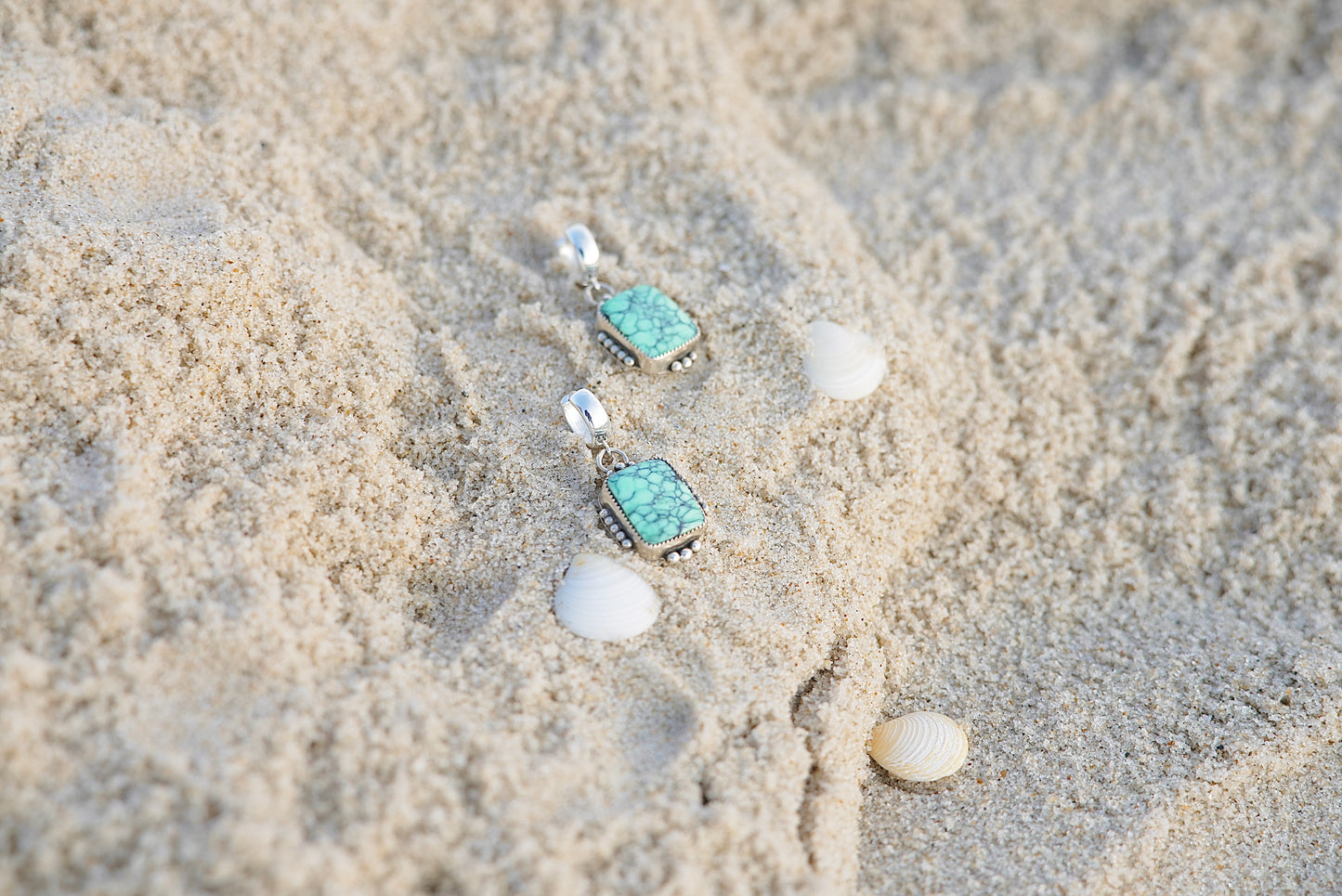 Desert Bloom Variscite Earrings