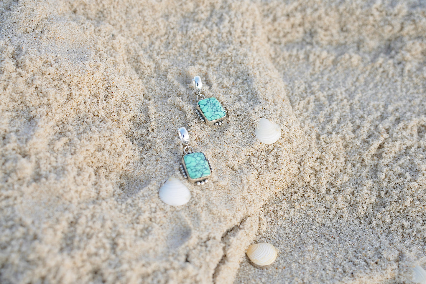 Desert Bloom Variscite Earrings