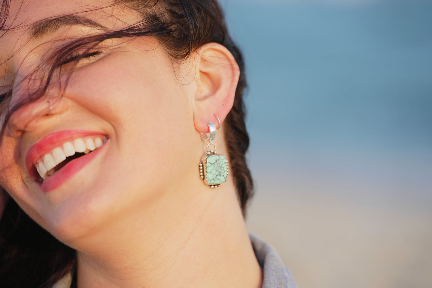 Desert Bloom Variscite Earrings
