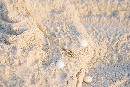 Saguaro Necklace Brass
