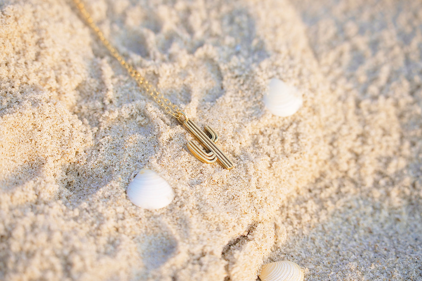 Saguaro Necklace Brass