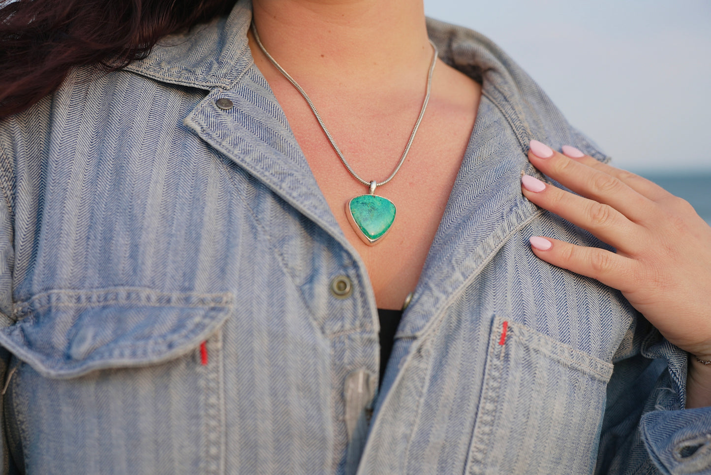 Shattuckite Bloom Necklace
