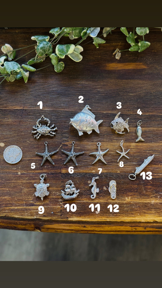 Vintage Ocean & Beach Charms