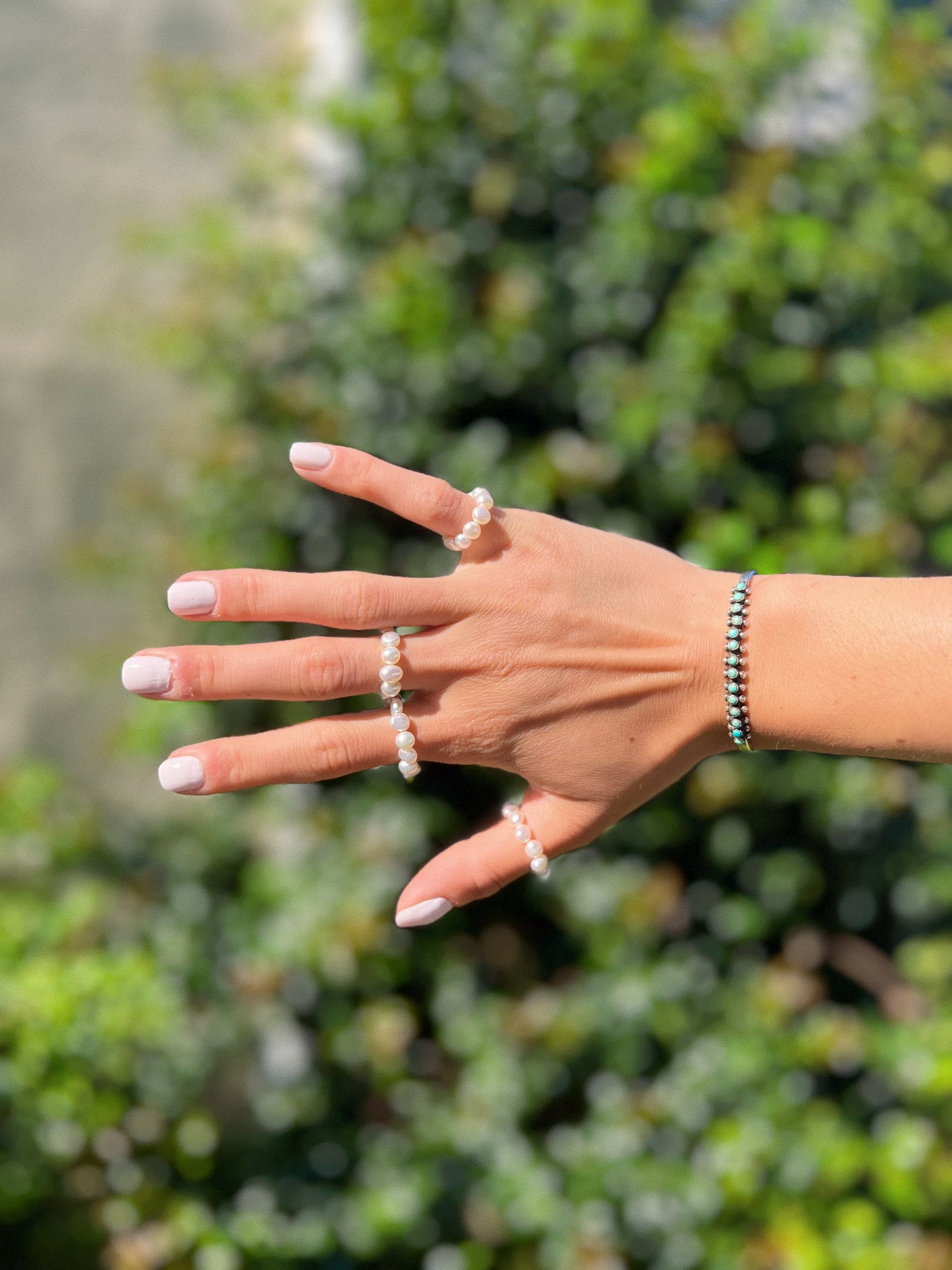 Beaded Fresh Water Pearl Ring