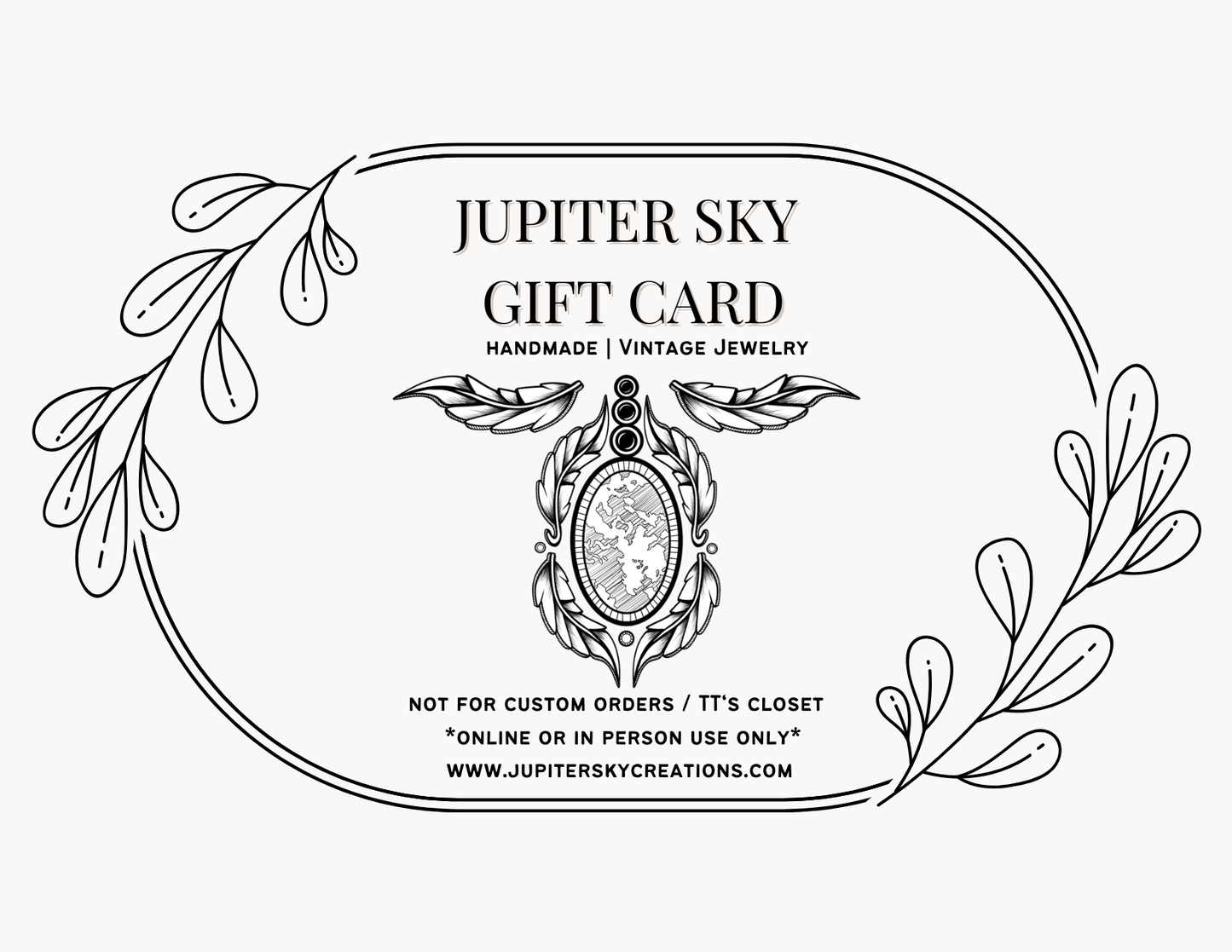 Jupiter Sky Gift Cards