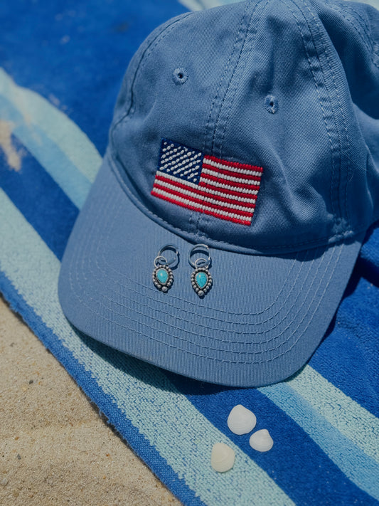 Kingman Turquoise Charm Earrings