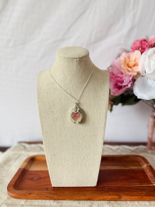 Regency Rose Heart Necklace