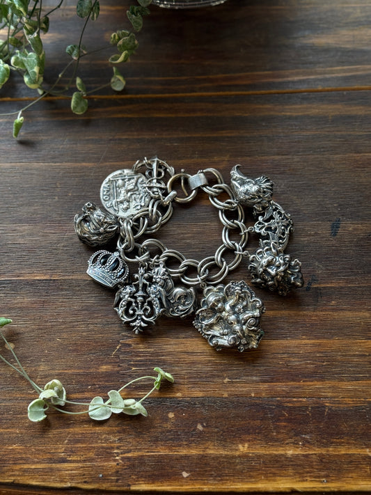 1950/60s Napier Victorian Charm Bracelet