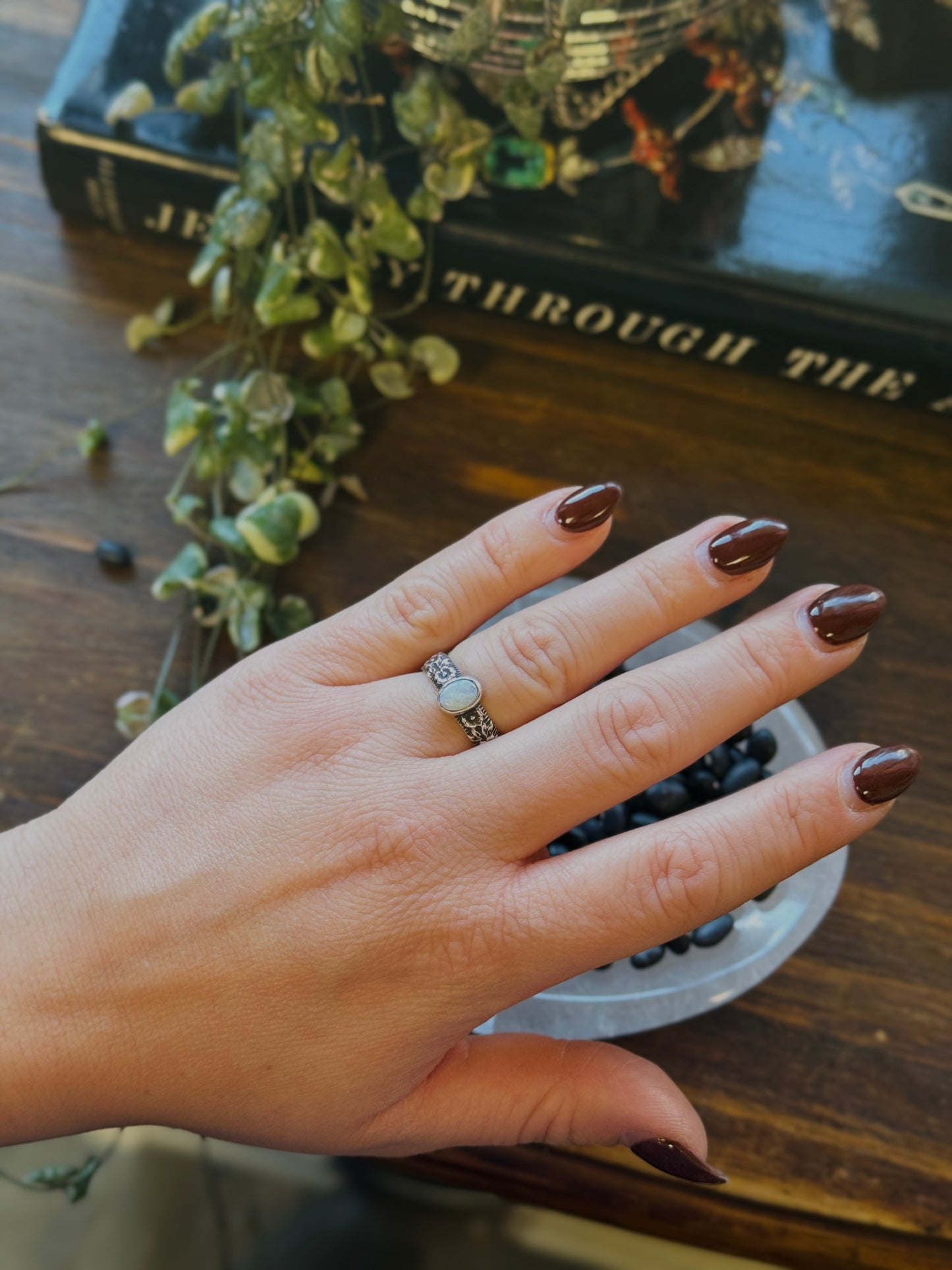 Wild Rose Opal Ring Size 7