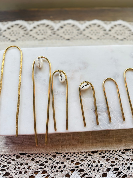 Brass Hair Forks