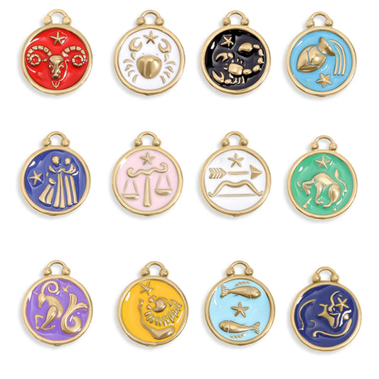 Enamel Zodiac Charms