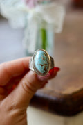 P. Sanchez Sterling Silver Turquoise Ring Size 12