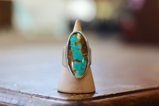 Turquoise Mountain Recycled Ring size 8