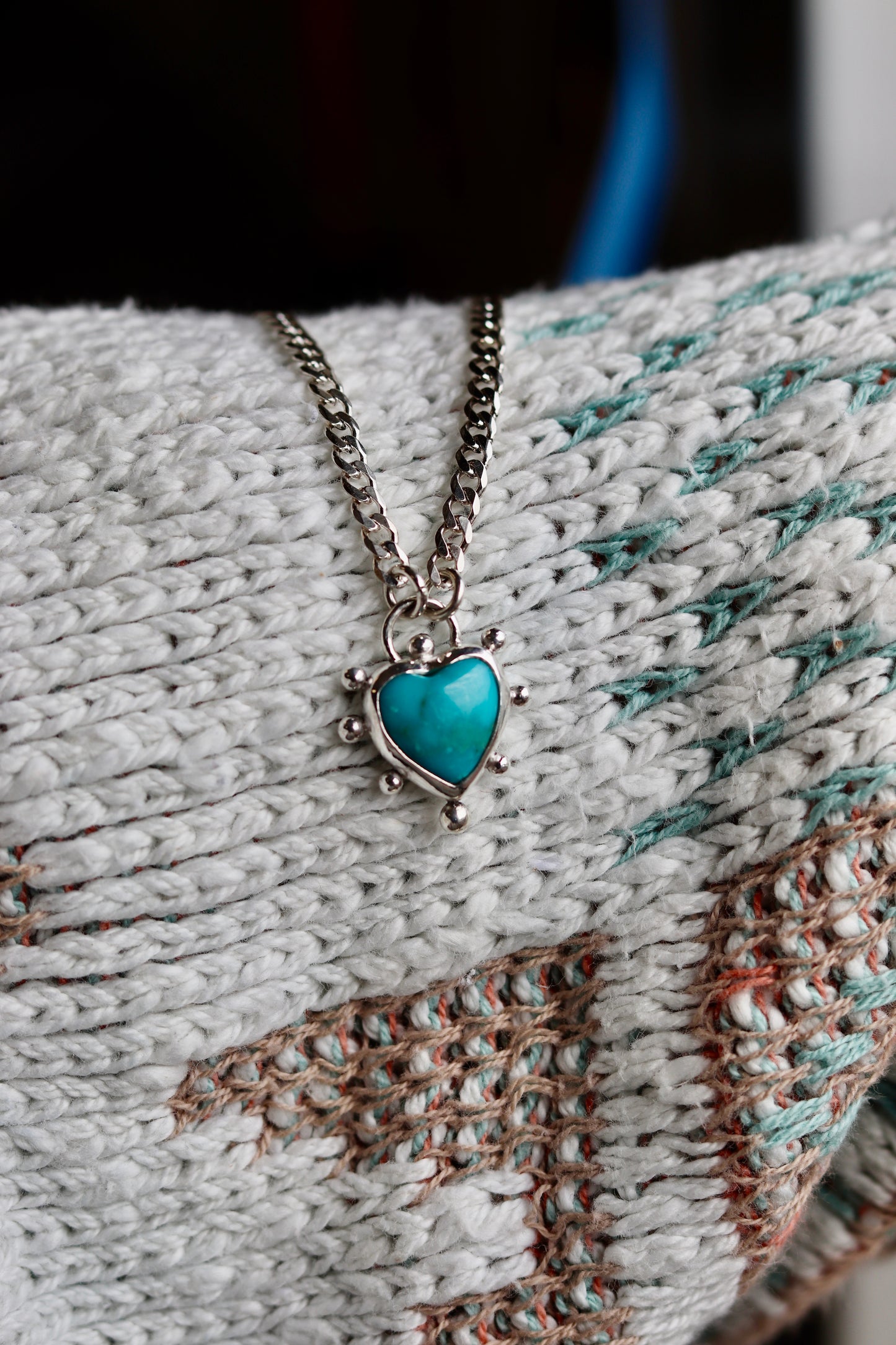 Turquoise Studded Heart