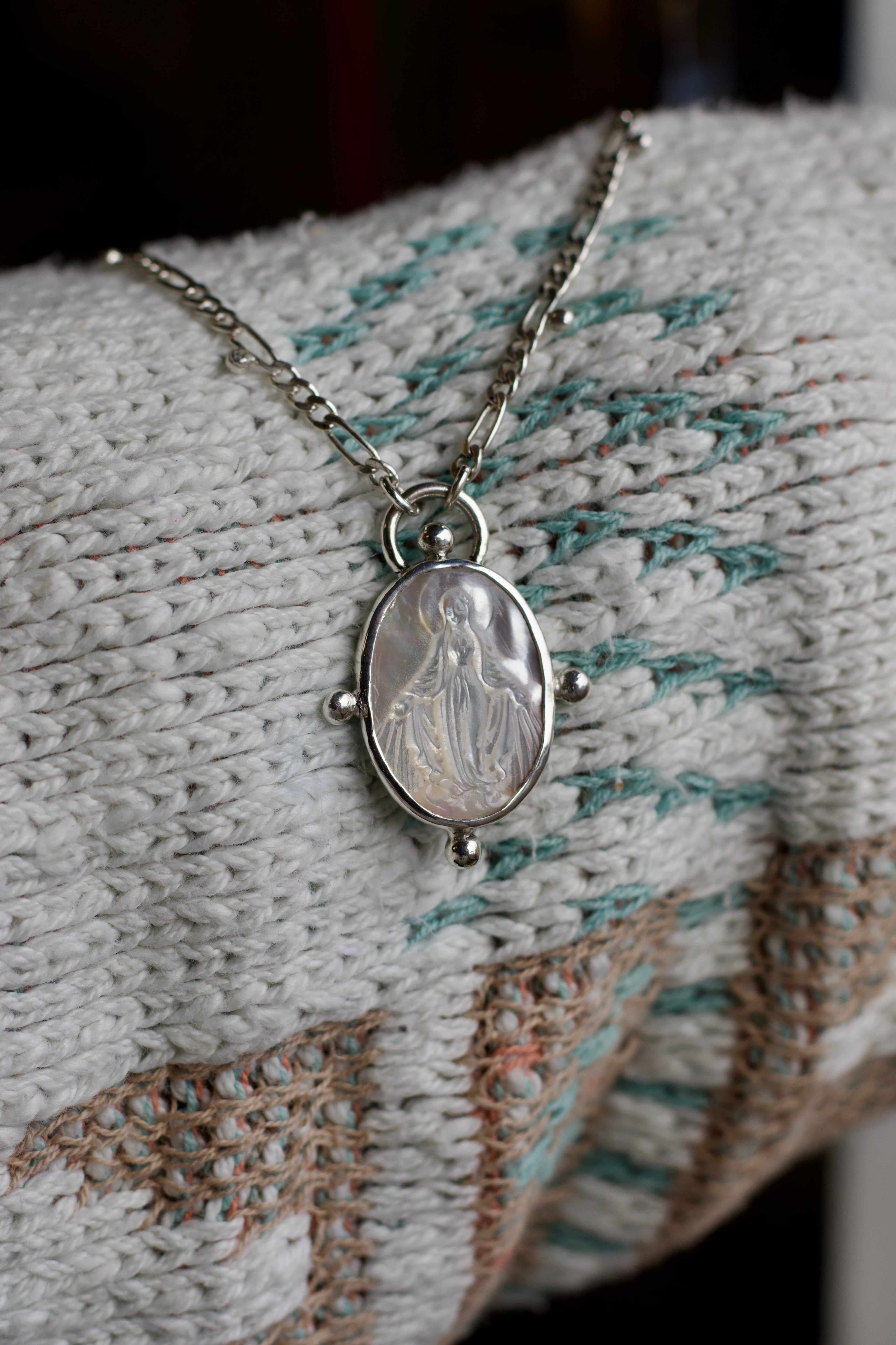 Blessed Mother Pearl Necklace