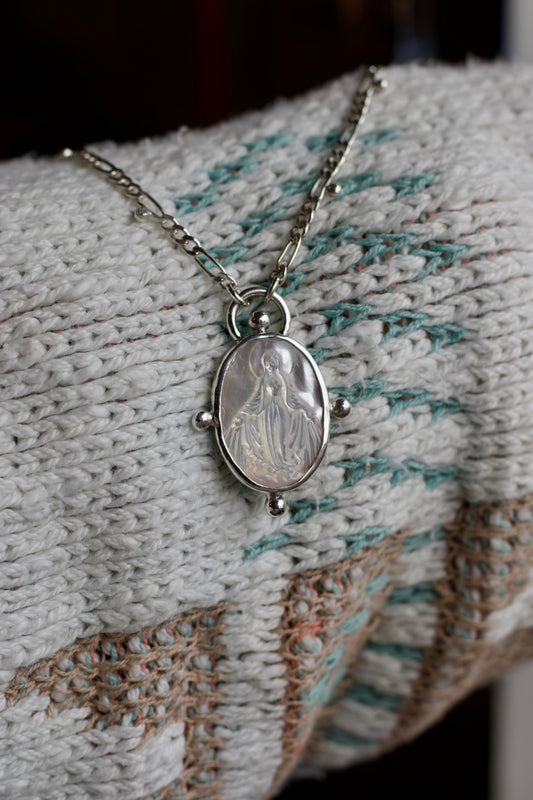 Blessed Mother Pearl Necklace