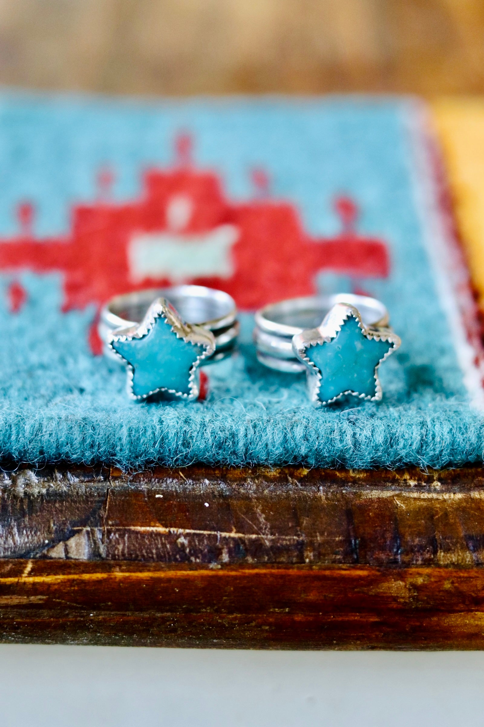 Turquoise Star Rings
