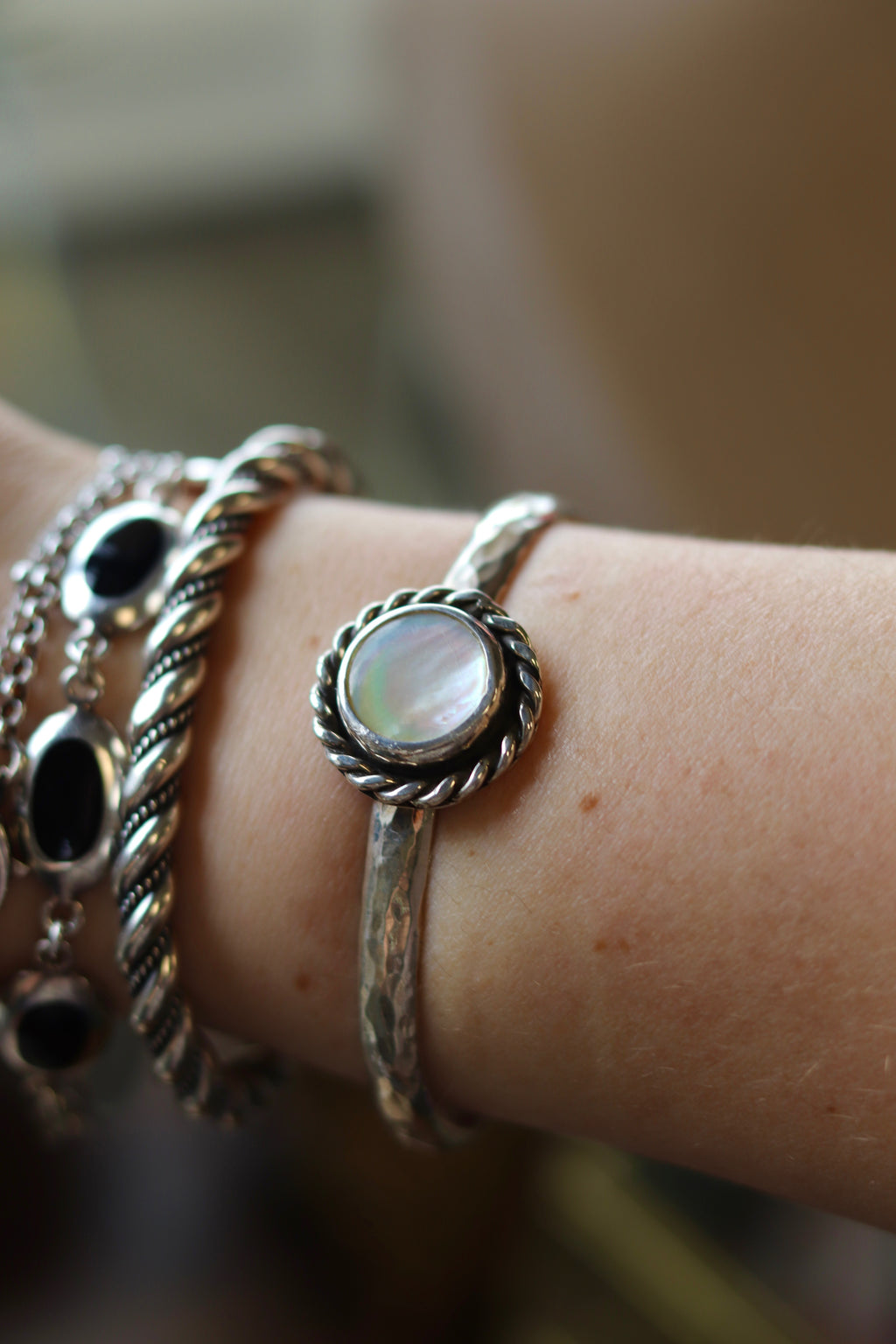 Mother of pearl cuff ￼