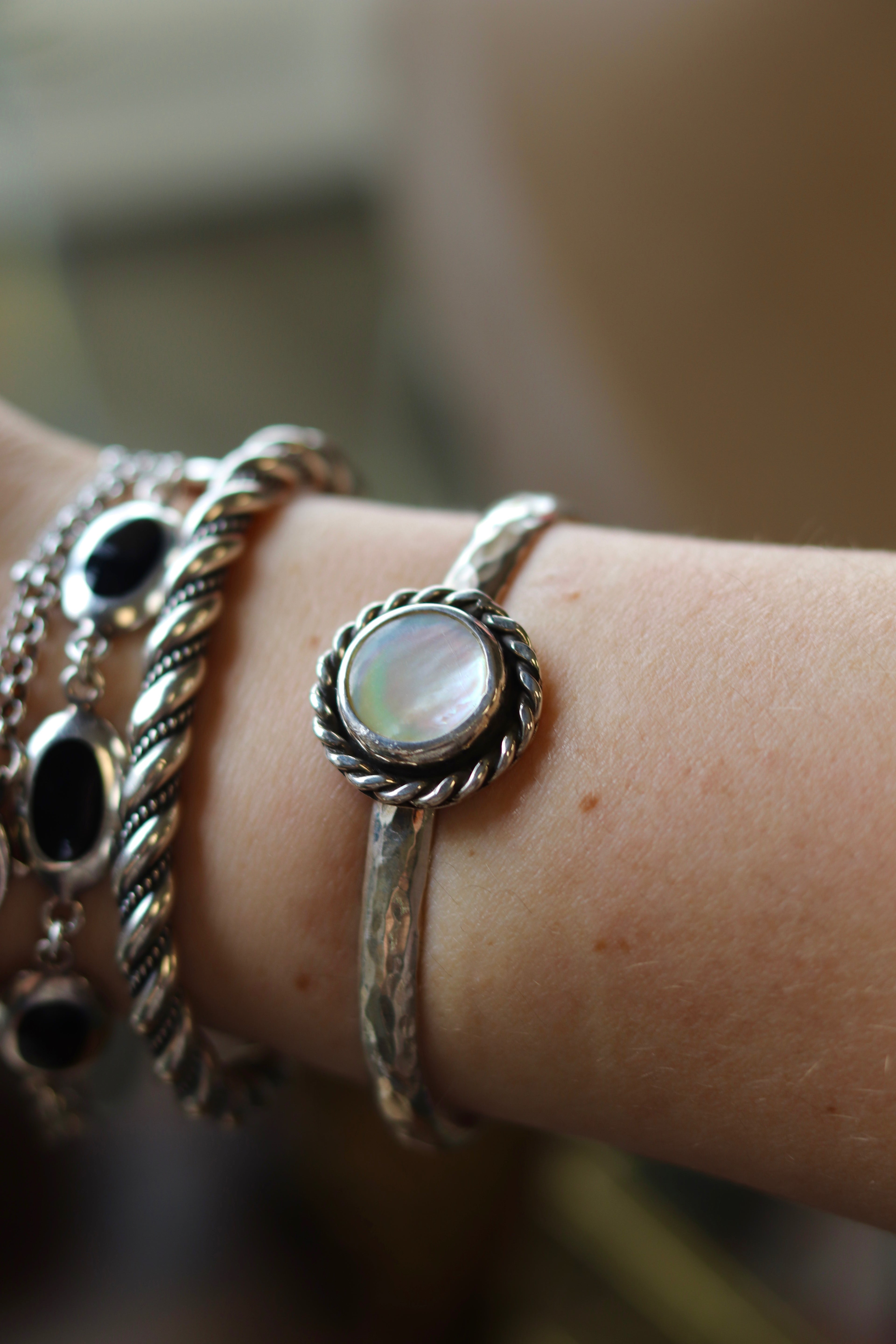 Mother of pearl cuff ￼