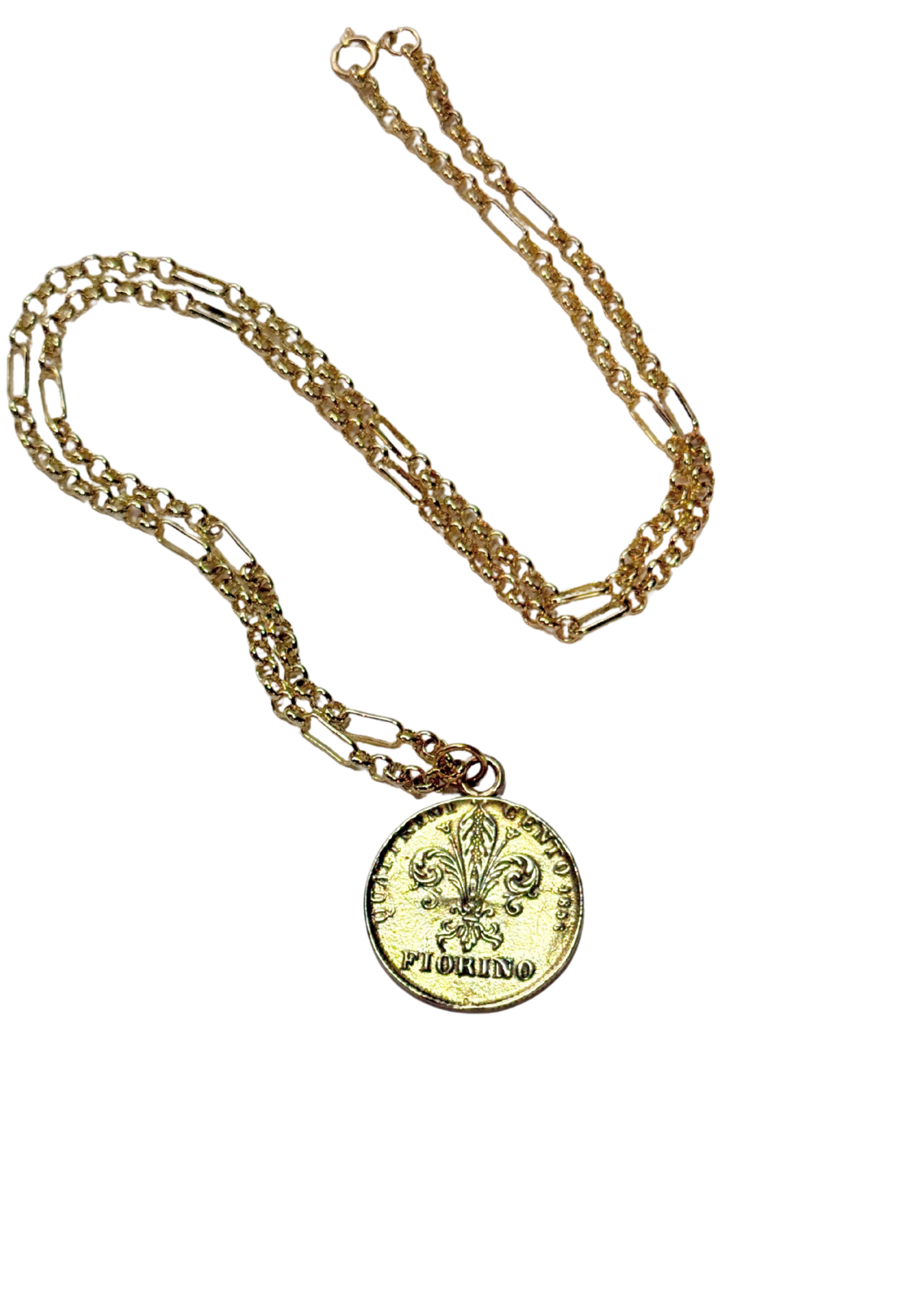 1856 Tuscany Fiorino Coin Charm