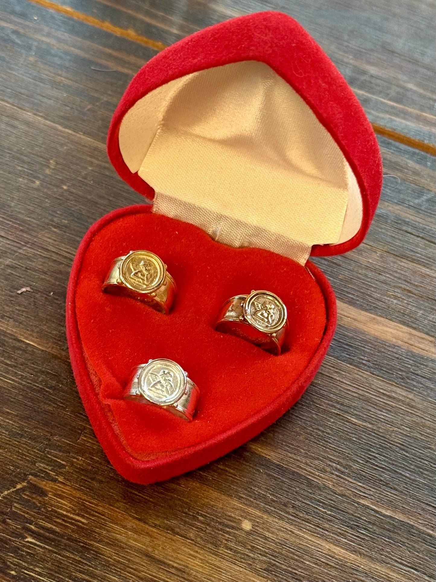 Vintage Revival Cherub Rings • Brass • Made to order