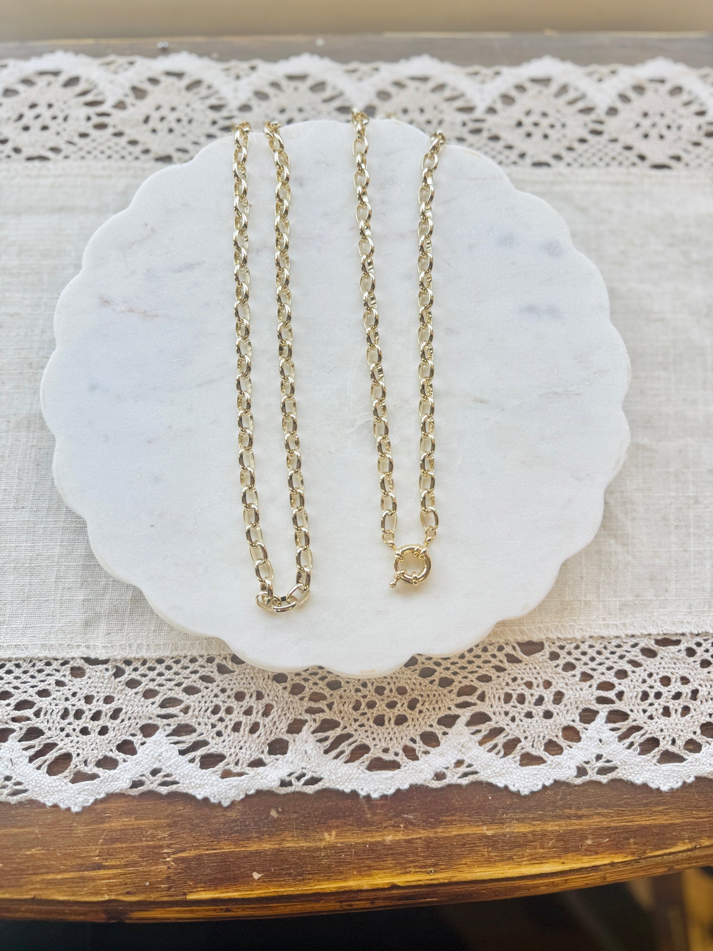 Chunky Rolo Chain Necklaces