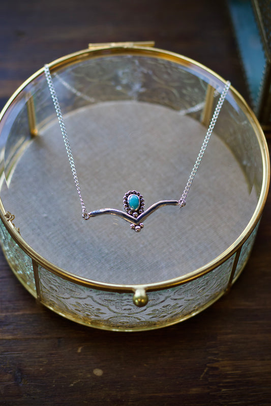 Chevron Turquoise Choker