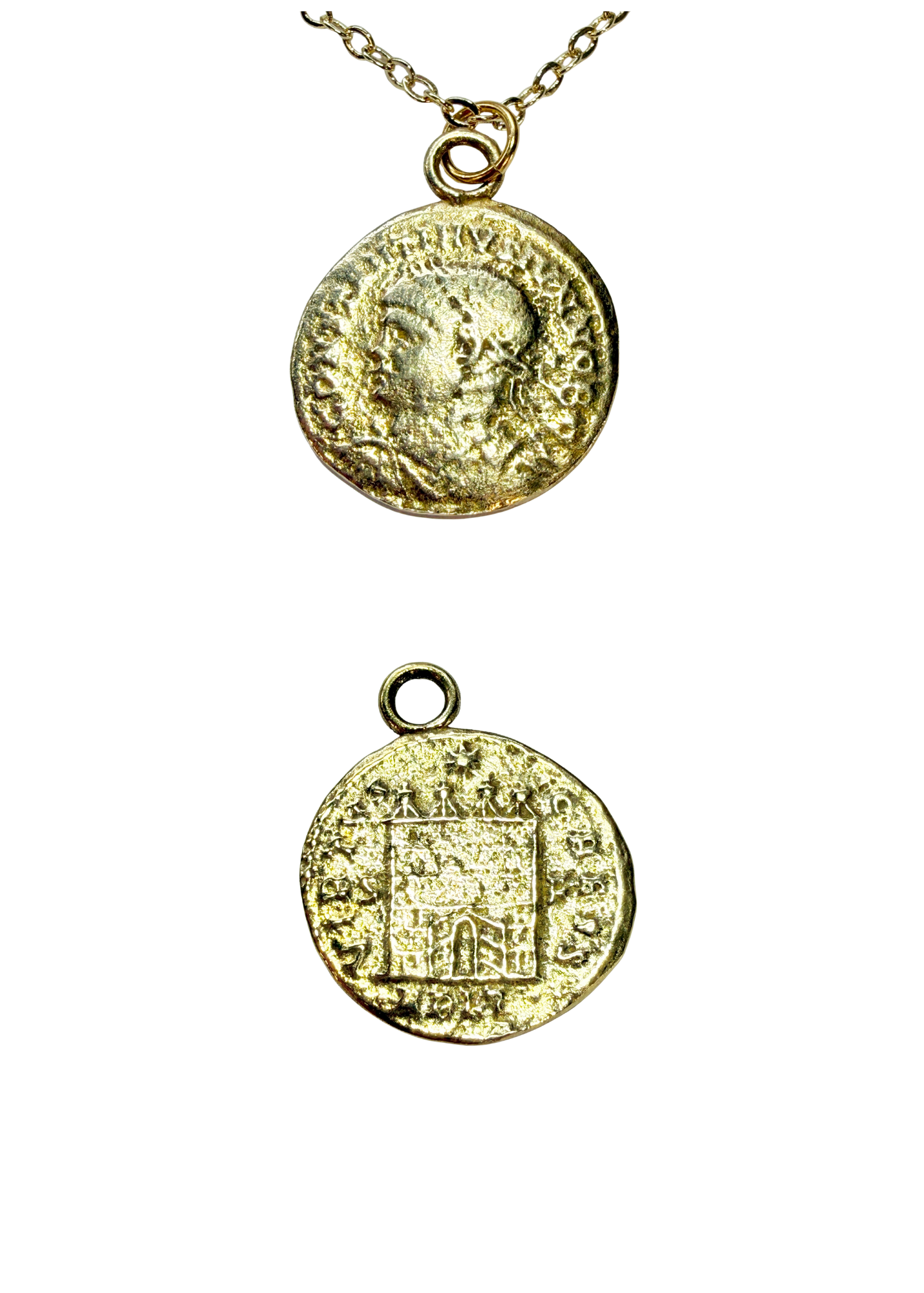 Constantine II Camp Gate Coin Charm