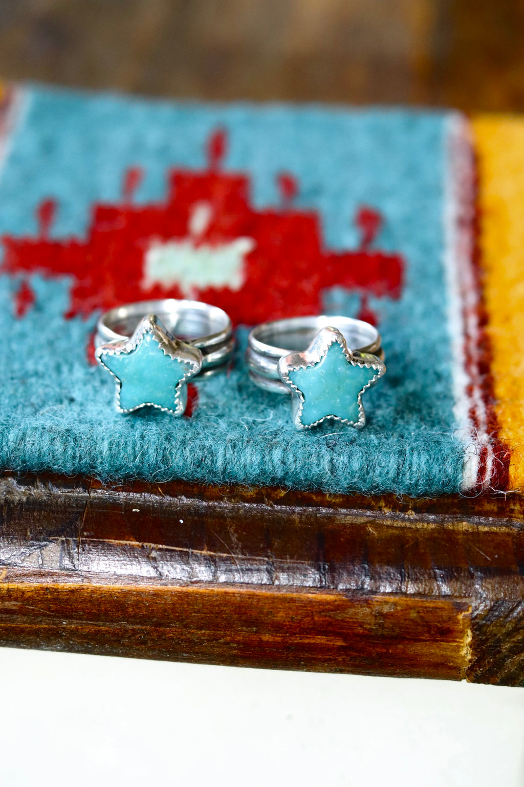 Turquoise Star Rings